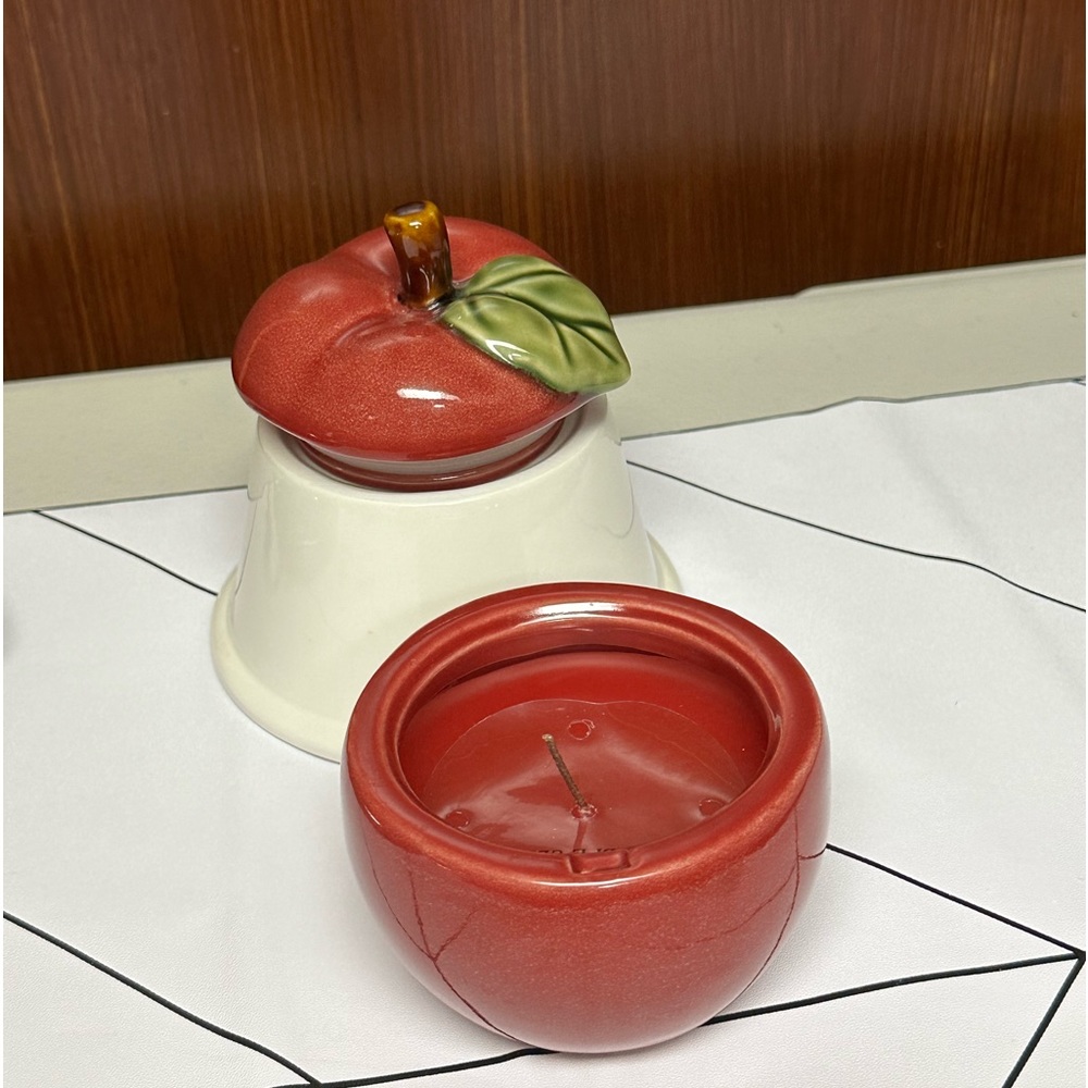 Ceramic Apple shaped Candle